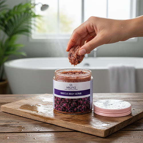 Hibiscus Body Scrub – Soft Bouquet